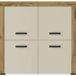 3S. x Home Buffet 4 portes battantes Chêne Clair Discount