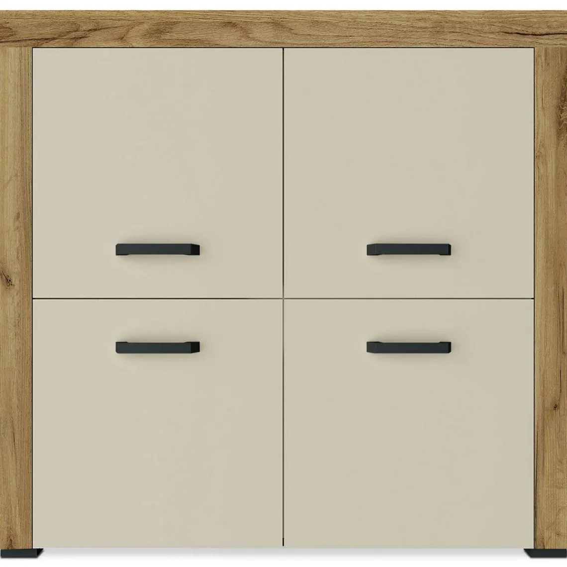 3S. x Home Buffet 4 portes battantes Chêne Clair Discount