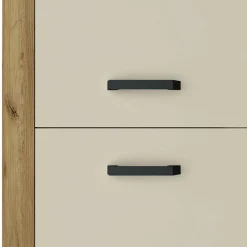 3S. x Home Buffet 4 portes battantes Chêne Clair Discount