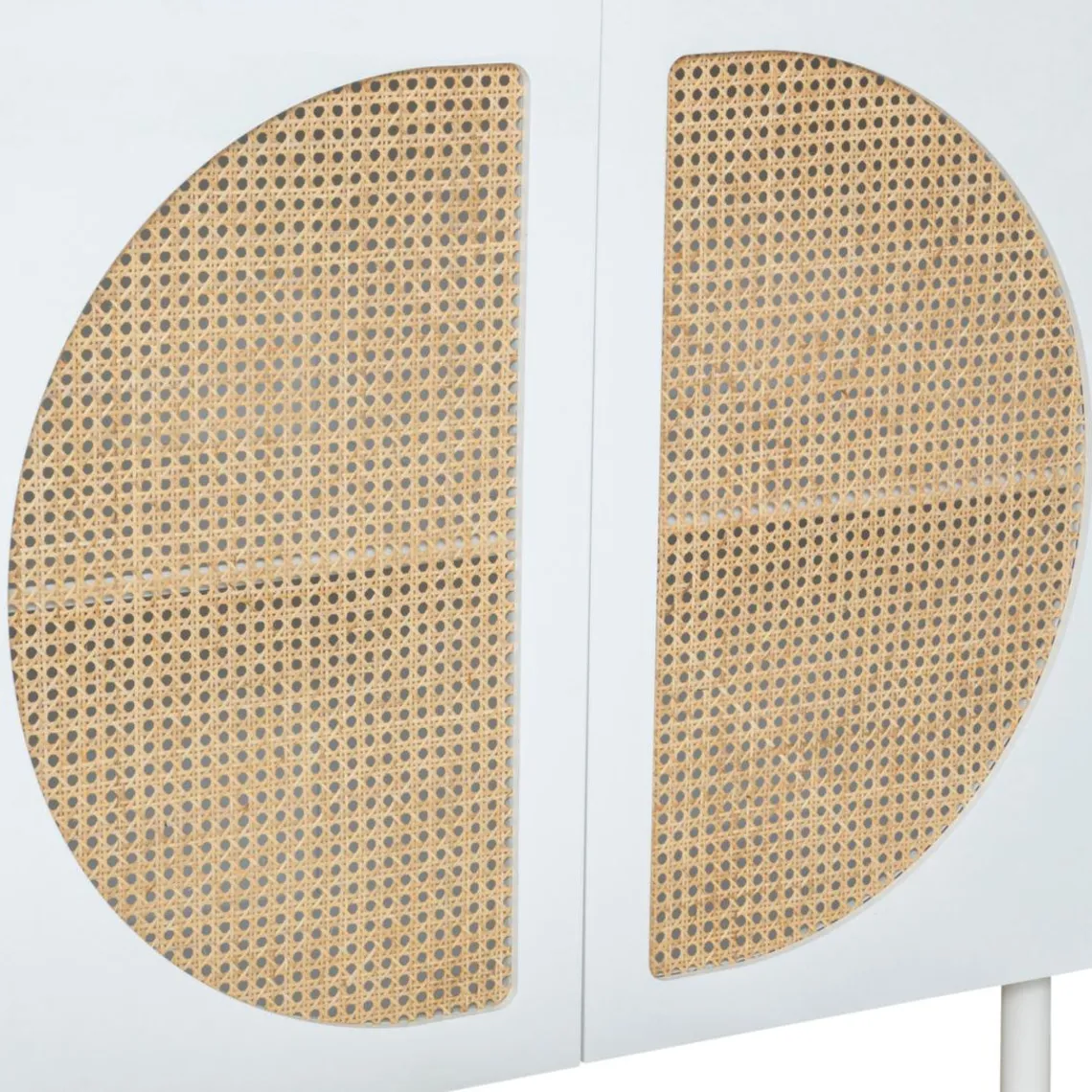 3S. x Home Buffet 2 portes blanc avec Cannage Discount