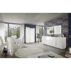 3S. x Home Buffet 4 portes blanc laqué brilliant Online
