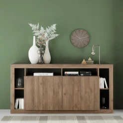 3S. x Home Buffet 4 portes en panneaux de particules