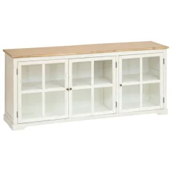 3S. x Home Buffet 3 portes en verre Clearance