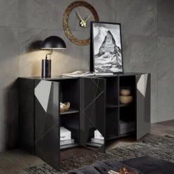 3S. x Home Buffet 3 portes gris