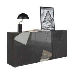 3S. x Home Buffet 3 portes gris