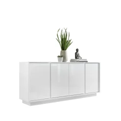 3S. x Home Buffet 4 portes ICE laqué blanc brillant Clearance