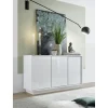 3S. x Home Buffet 3 portes ICE laqué blanc brillant