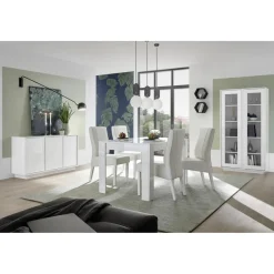 3S. x Home Buffet 3 portes ICE laqué blanc brillant