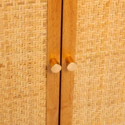 3S. x Home Buffet 4 portes Kisco hévéa Rotin Clearance