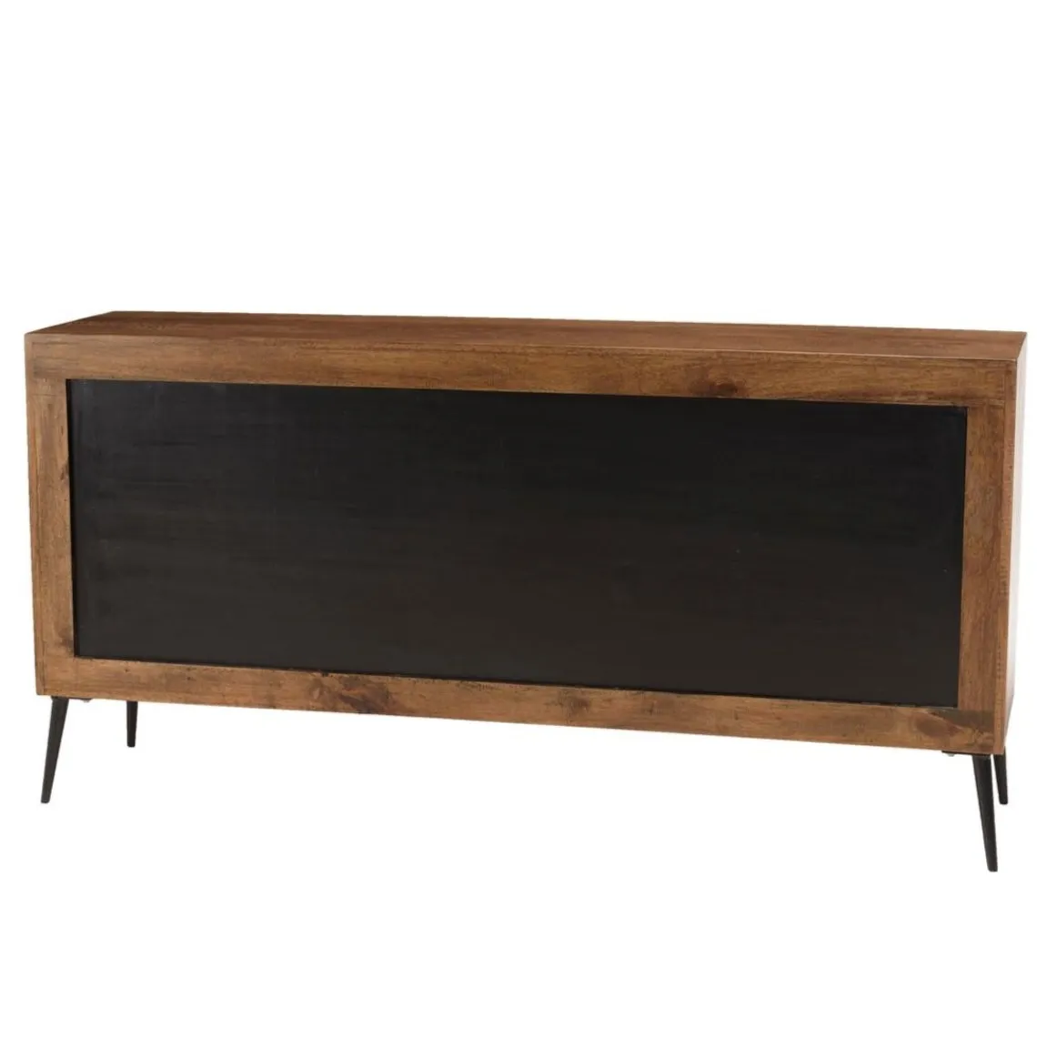 Macabane Buffet bois 3 portes symétriques pieds métal KIARA Online