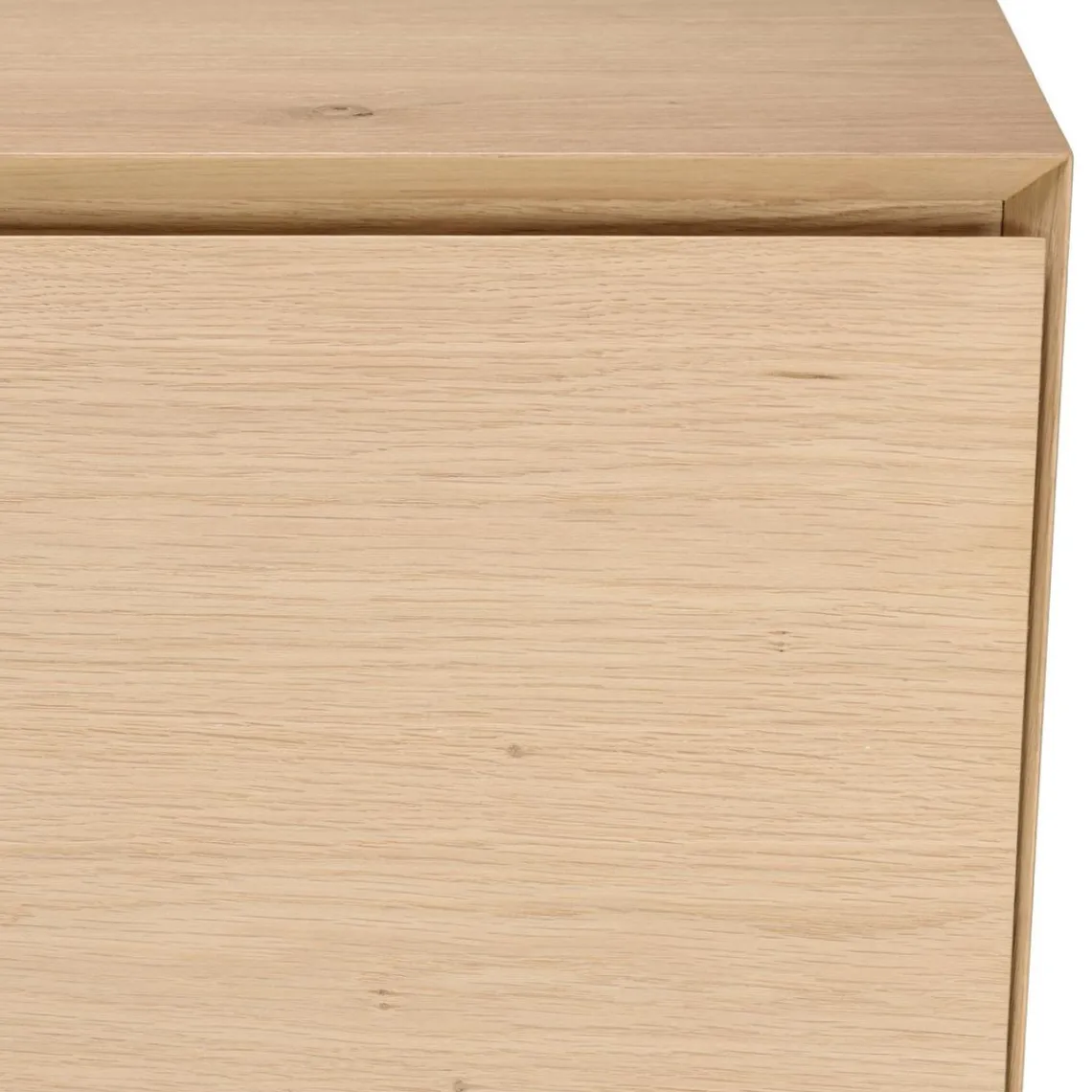 Macabane Buffet couleur naturelle 4 portes 6 étagères pieds métal noir MAXENDRE Bois Hot