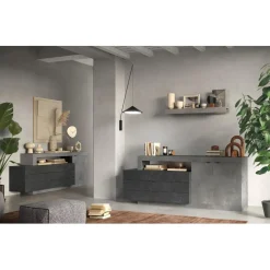 3S. x Home Buffet FREEDOM 1 porte 3 tiroirs New