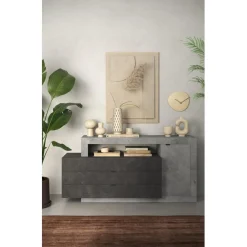 3S. x Home Buffet FREEDOM 1 porte 3 tiroirs New