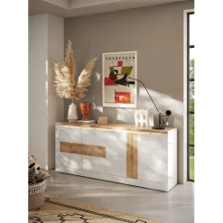 3S. x Home Buffet SAVONA Blanc Discount