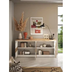 3S. x Home Buffet SAVONA Blanc Discount