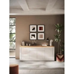 3S. x Home Buffet SAVONA Blanc style contemporain Online