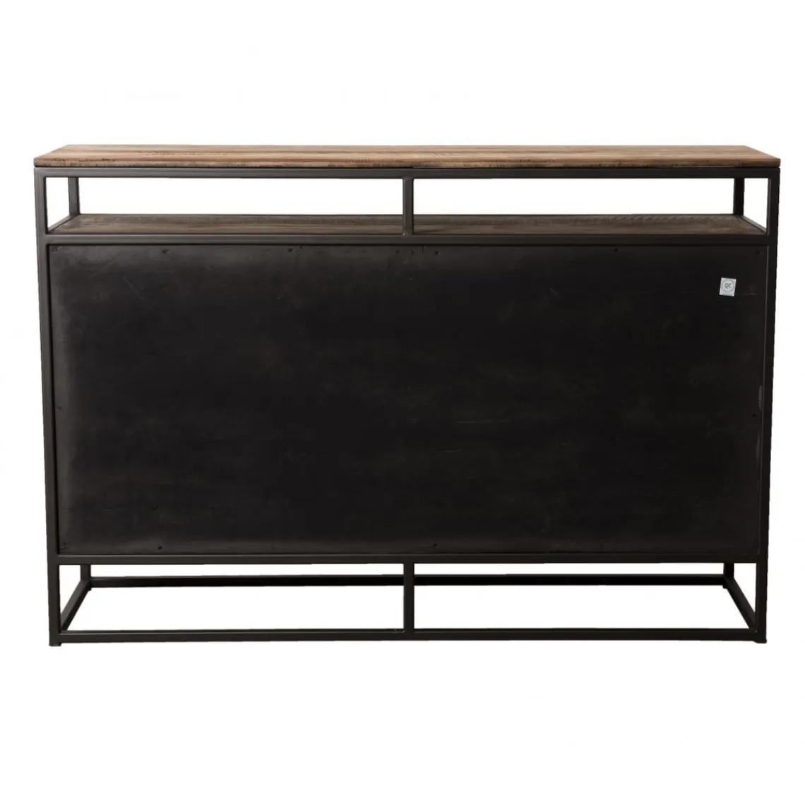 Macabane Buffet SIXTINE 3 Portes Et 1 Étagère Bois Teck Recyclé Acacia Mahogany Et Métal Online