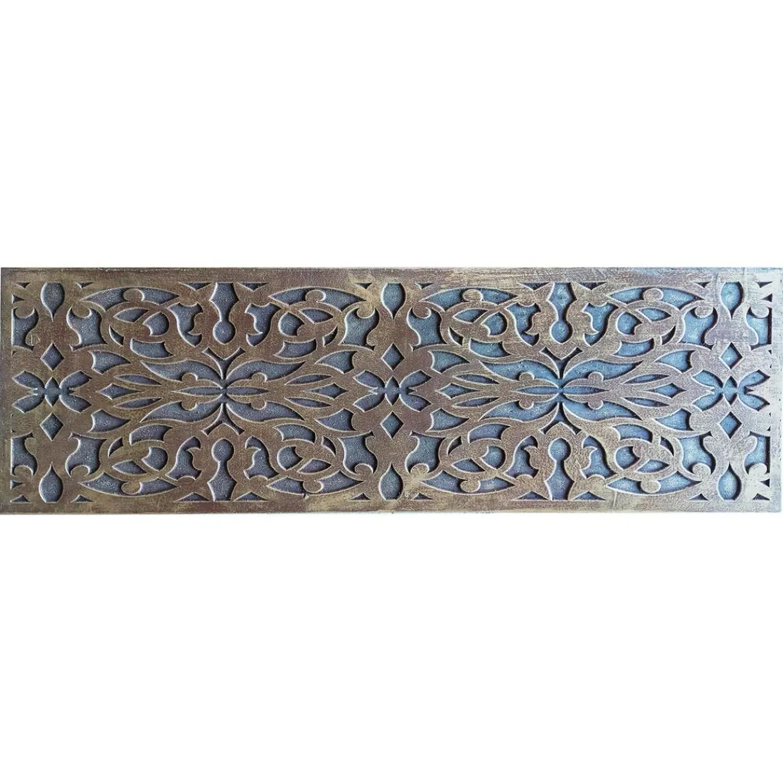 3S. x Home Buffet style oriental avec moulures Portofino Bois Marron et Or