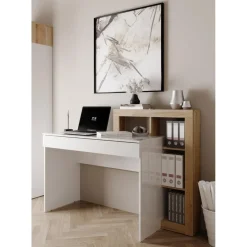 3S. x Home Bureau blanc a Panneau de particules Clearance