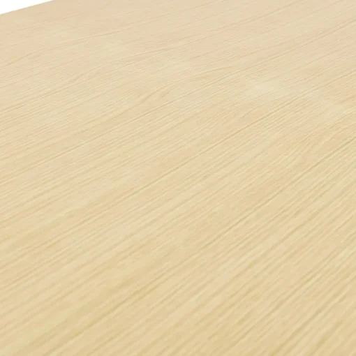 ALTEREGO Bureau assis-debout électrique 'BIONIK'avec plateau en bois finition naturelle et pied en métal blanc Hot
