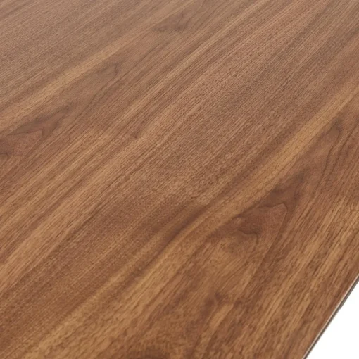 ALTEREGO Bureau assis-debout électrique 'BIONIK' avec plateau en bois finition Noyer et pied en métal Sale