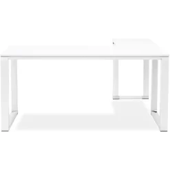 ALTEREGO Bureau d'angle design 'XLINE' en bois blanc Best