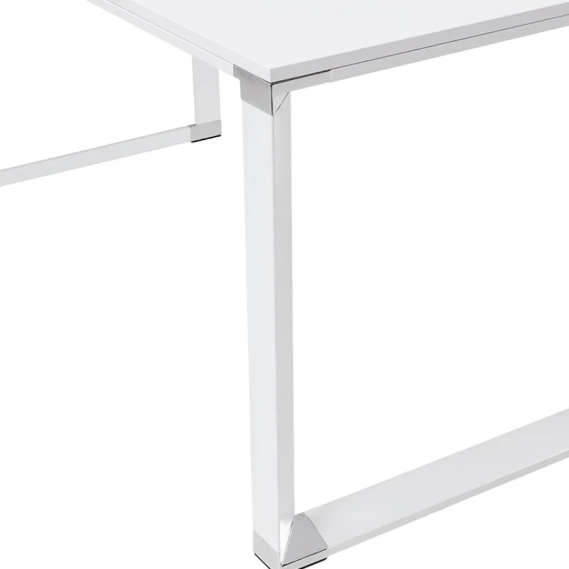 ALTEREGO Bureau d'angle design 'XLINE' en bois blanc Best