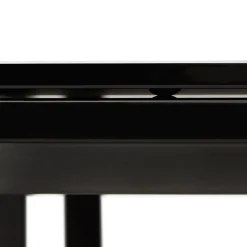 ALTEREGO Bureau de direction droit design 'XLINE' en verre noir Outlet