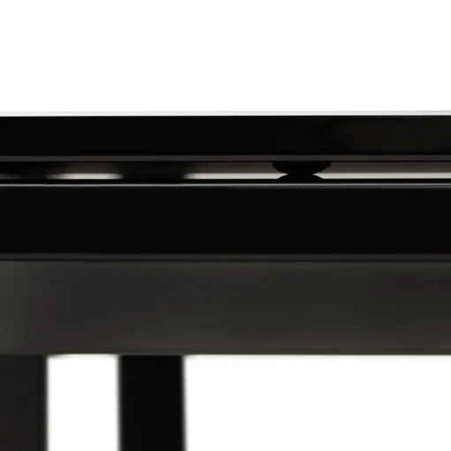 ALTEREGO Bureau de direction droit design 'XLINE' en verre noir Outlet