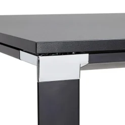 ALTEREGO Bureau de direction en angle design 'XLINE' en bois noir Outlet