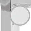 ALTEREGO Bureau droit design 'XLINE' en bois finition naturelle et métal blanc Best