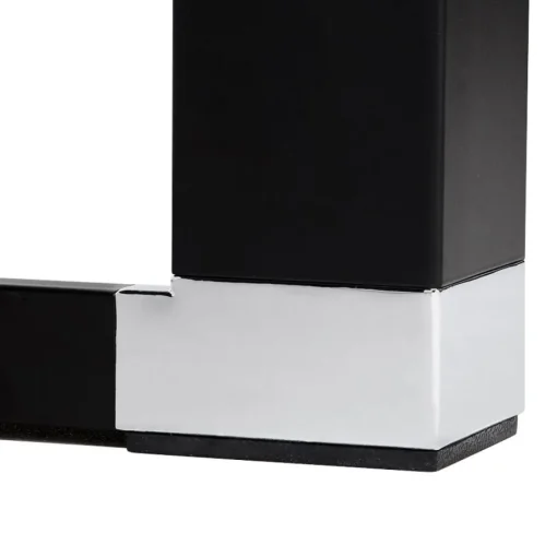 ALTEREGO Bureau droit design 'XLINE' en bois finition naturelle et métal noir Online