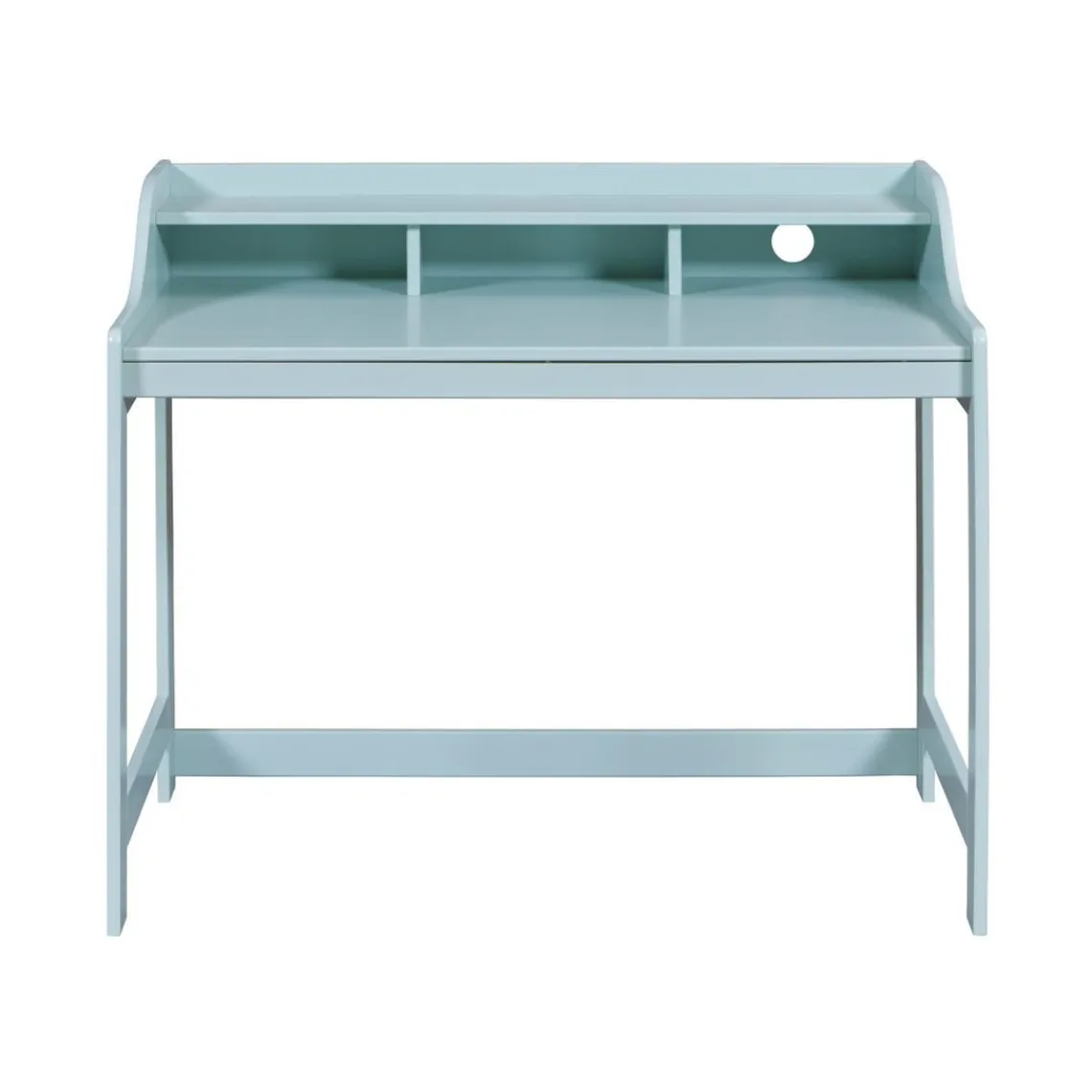 3S. x Home Bureau droit en Bois Massif Vert Sauge Clearance