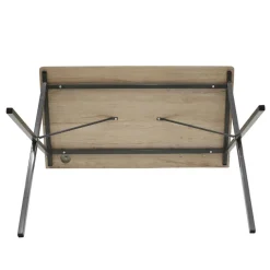 3S. x Home Bureau industriel Anthracite et bois DERRY