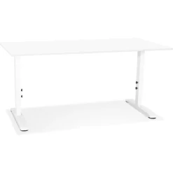 ALTEREGO Bureau réglable en hauteur 'OSMOSE' blanc New