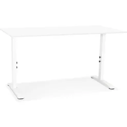 ALTEREGO Bureau réglable en hauteur 'OSMOSE' blanc New