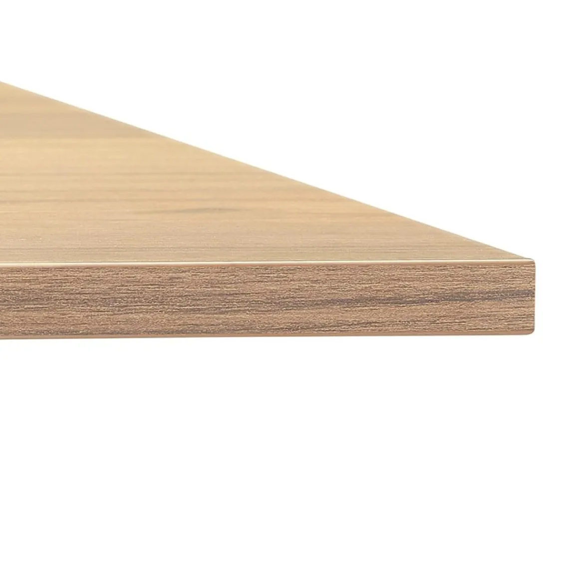 ALTEREGO Bureau réglable en hauteur 'OSMOSE' en bois finition naturelle et métal noir New