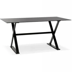 3S. x Home Bureau Verre HAYLEY Noir Discount
