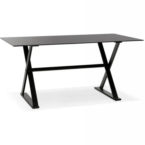 3S. x Home Bureau Verre HAYLEY Noir Discount