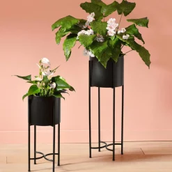 Becquet Cache-pot 70cm QUANT sur pied en métal New