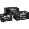 3S. x Home Caisse Cagette Noir x 3 Industrial New