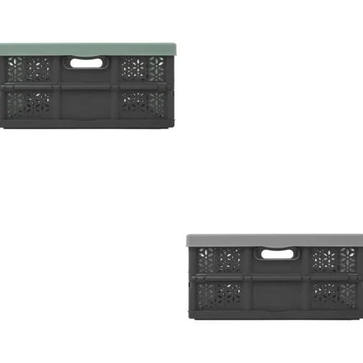 3S. x Home Caisse pliable plastique vert Discount