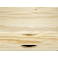 3S. x Home Caisson à roulettes en Bois massif TCHAUM Marron Best