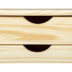 3S. x Home Caisson à roulettes en Bois massif TCHAUM Marron Best