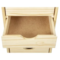 3S. x Home Caisson à roulettes en Bois massif TCHAUM Marron Best