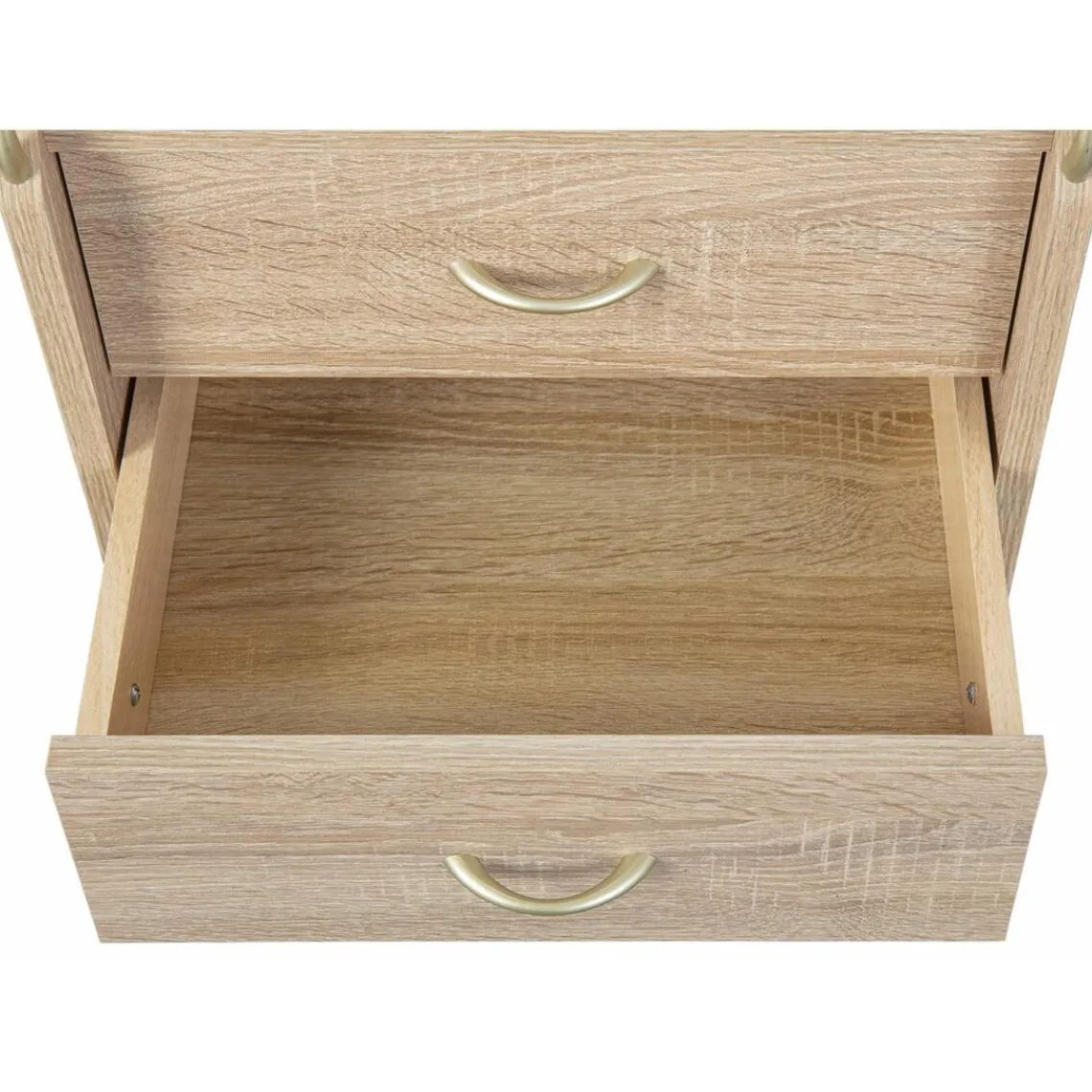 3S. x Home Caisson à roulettes en Bois massif Marron New