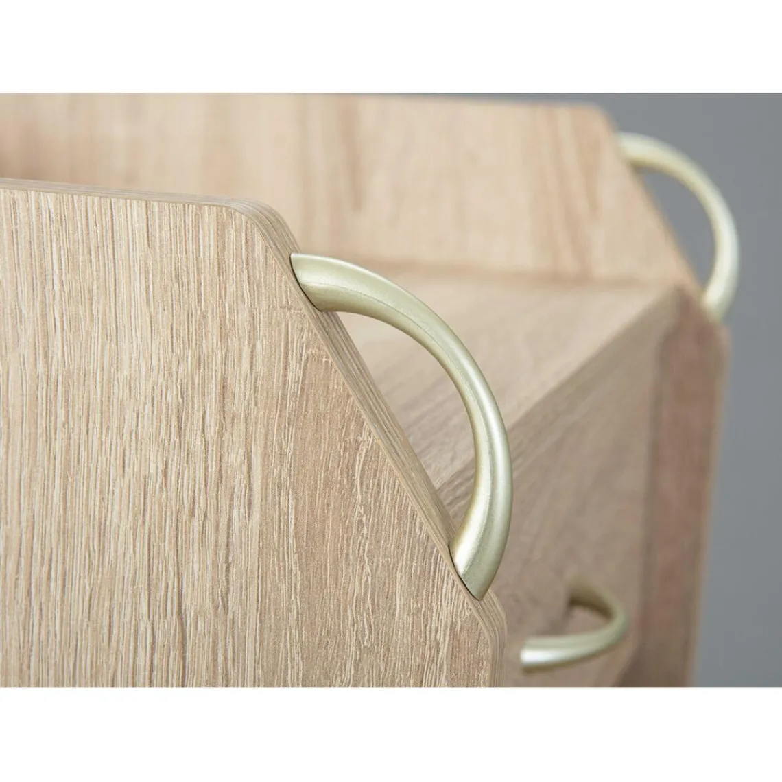 3S. x Home Caisson à roulettes en Bois massif Marron New