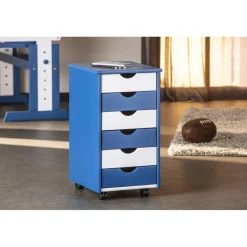 3S. x Home Caisson Bleu 6 tiroirs EPPO Hot