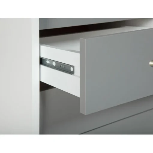 3S. x Home Caisson De Rangement Sur Roulettes Gris Blanc Sale