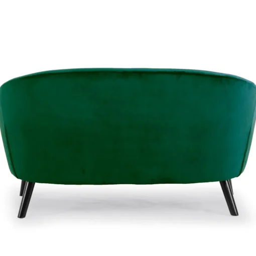 3S. x Home Canapé 2 Places Scandinave Velours OLAF Vert
